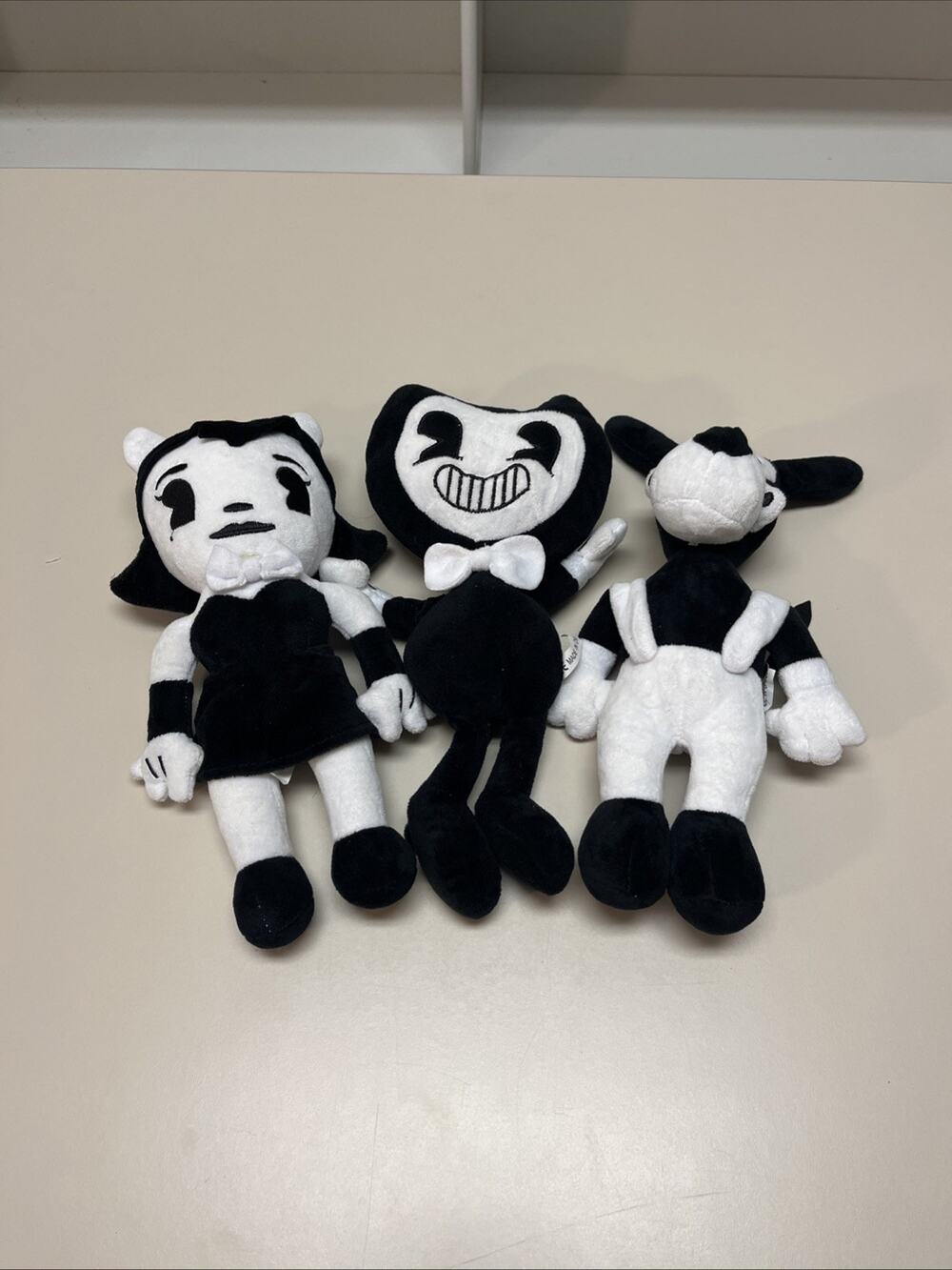 Bendy & The Ink Machine 10" Bendy, Alice the Angel & Boris Plush Dolls Lot of 3
